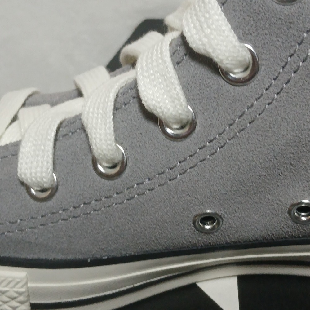Converse Chuck Taylor All Star Suede, Gray/Black, M 6 / W 8 - Picture 11 of 14